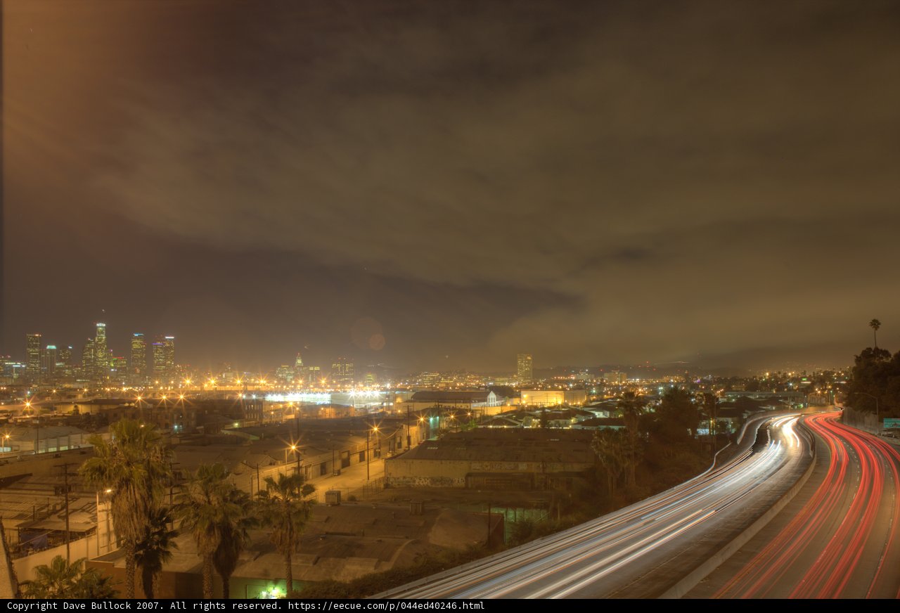 Griffith Park Fire, Downtown LA and 101 Freeway