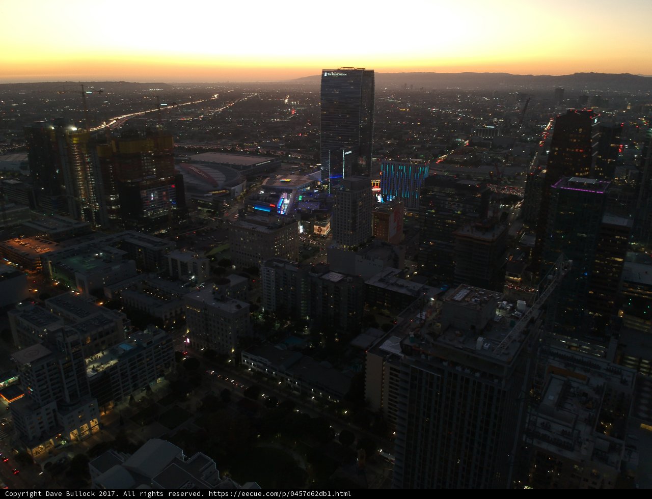 Sunset Cityscape of Los Angeles