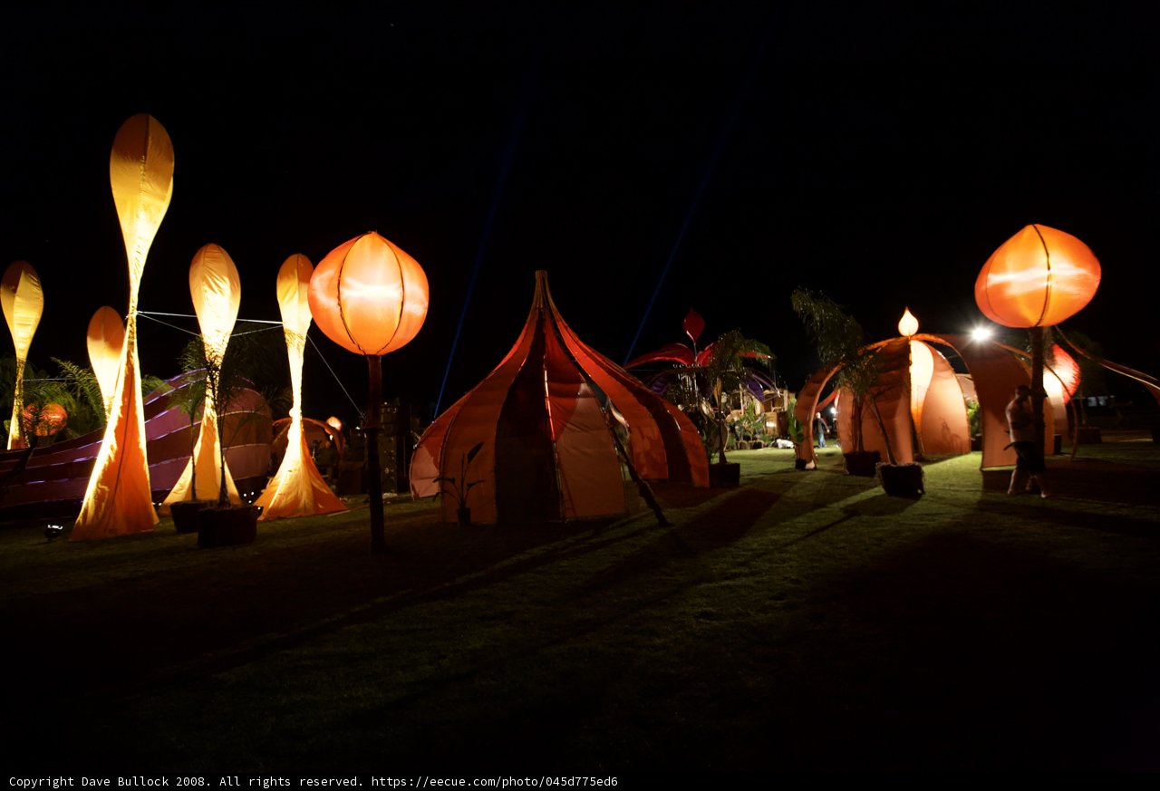 Camping under the starry skies at Coachella