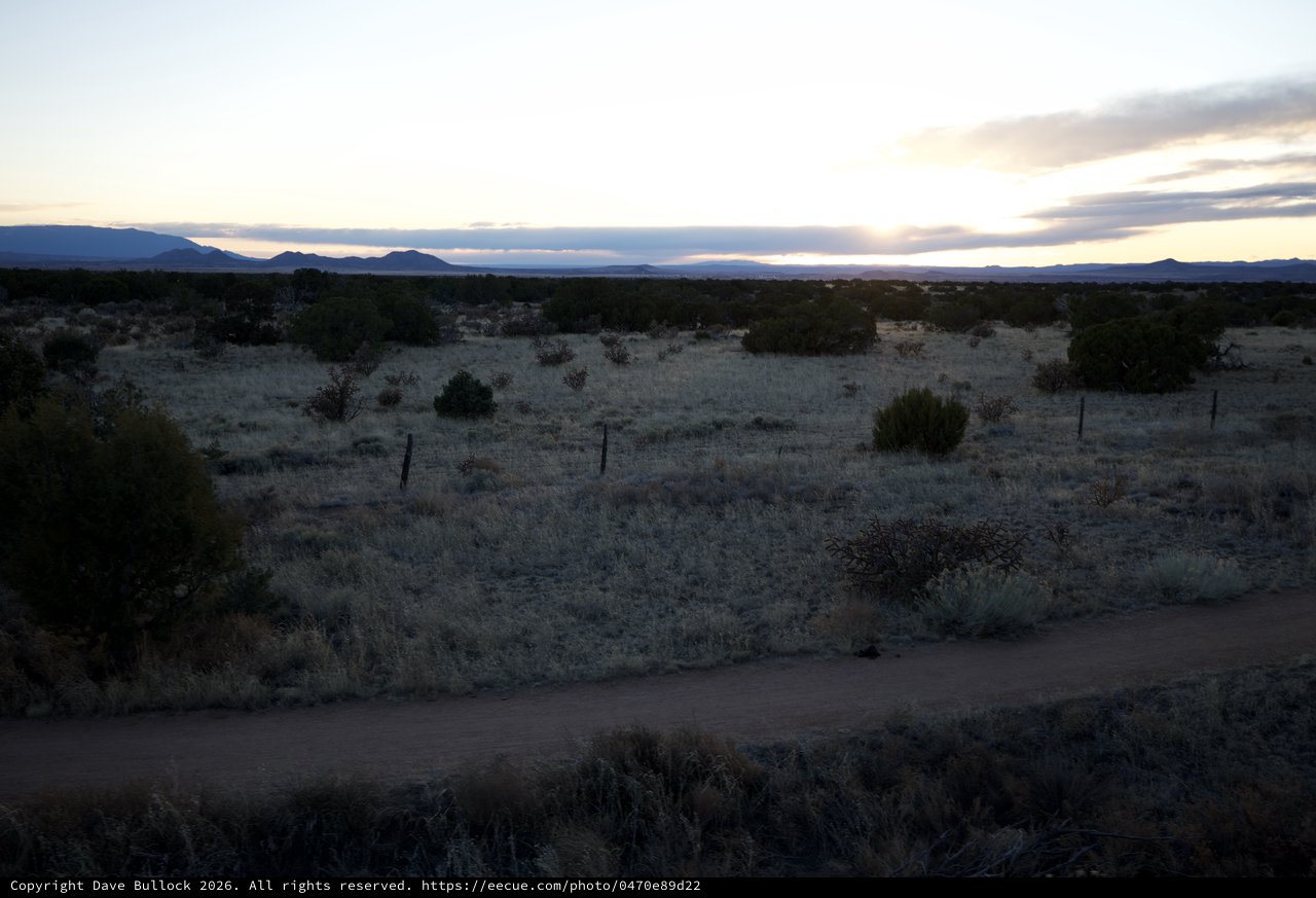 Desert Twilight Over New Mexico High Country