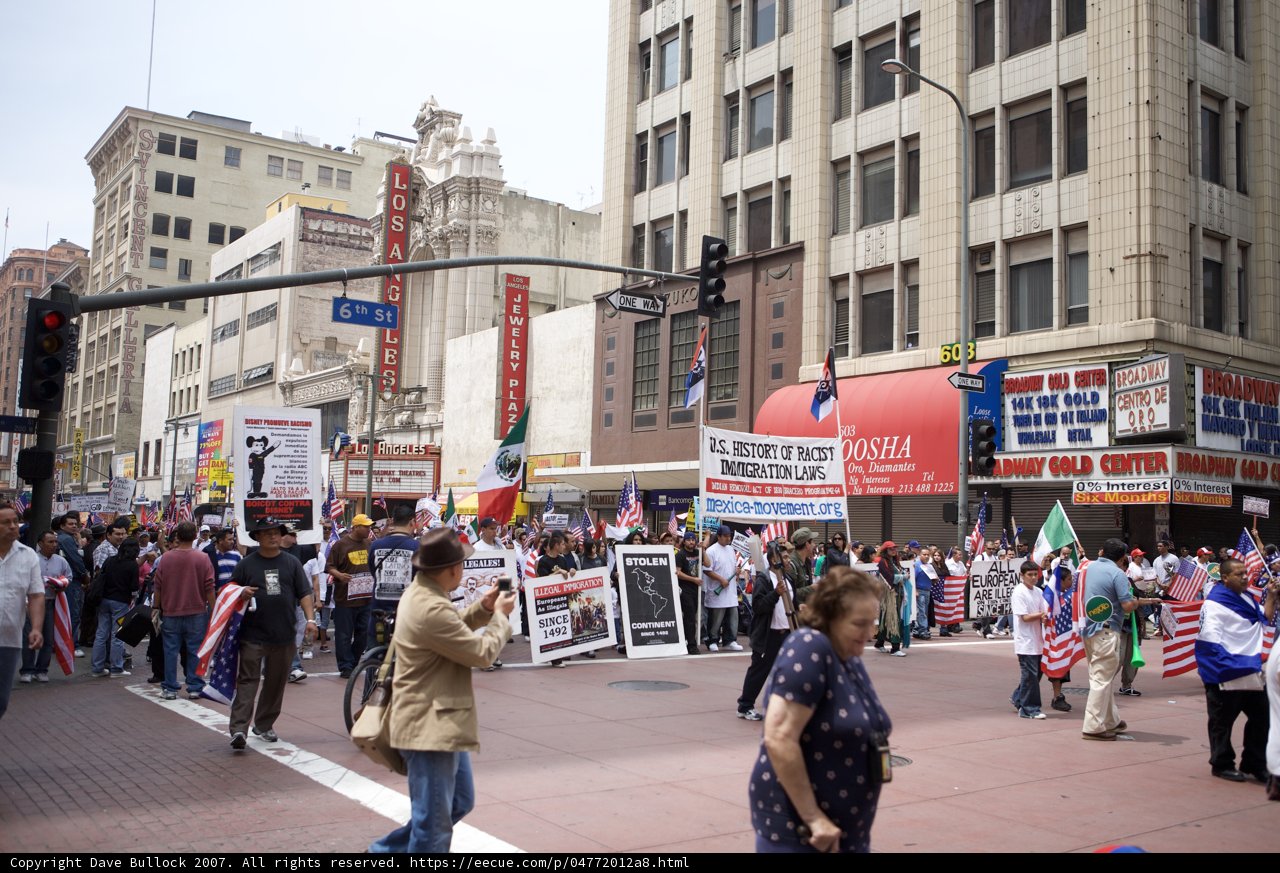 Great American Boycott Protesters Marching Through Metropolis
