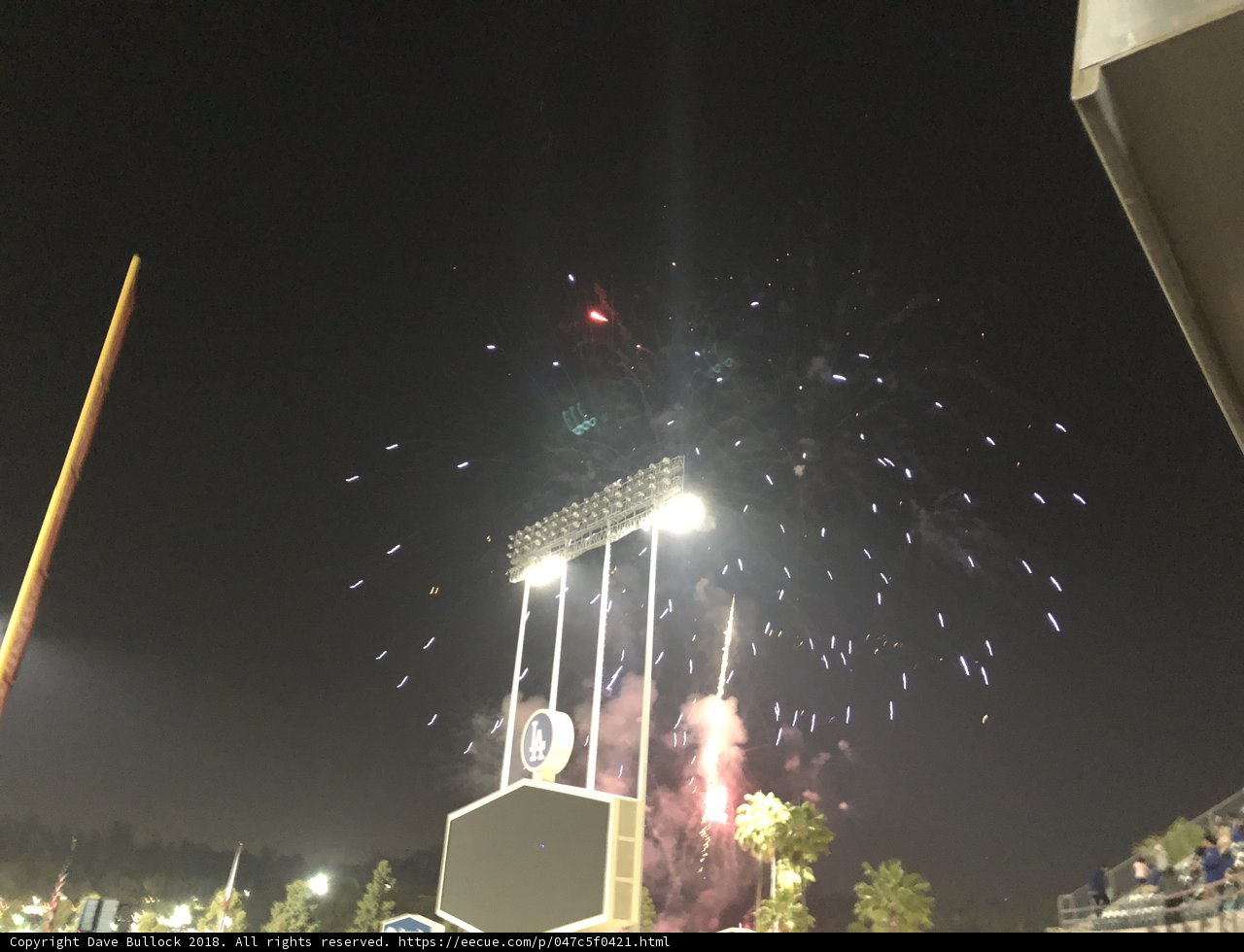 Flare-filled Fireworks Light Up the Night Sky