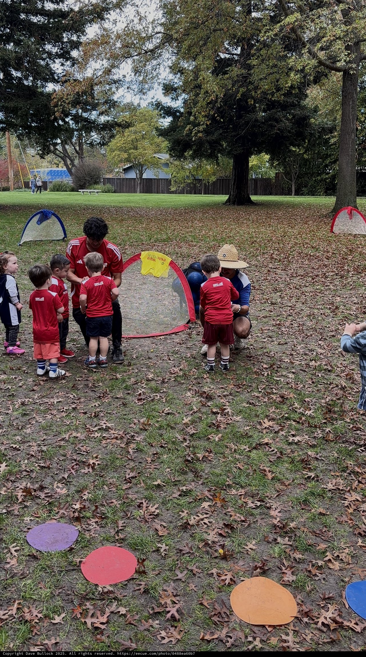 Youth Soccer Team Outdoor Activity at Park