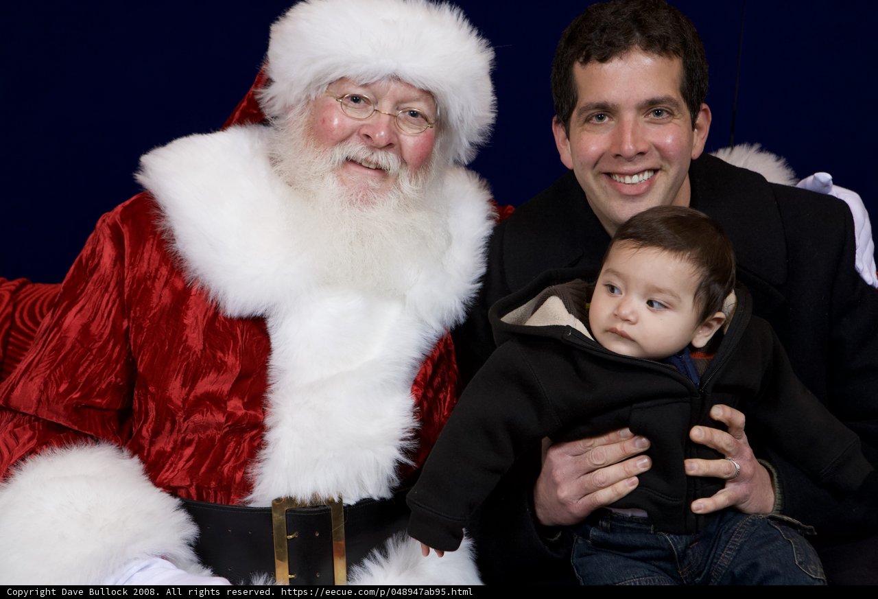 Christmas Cheer with Santa and a Baby