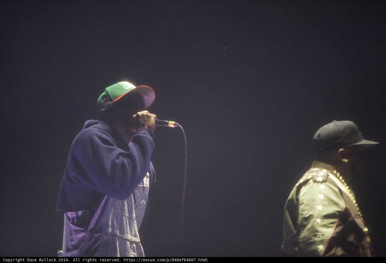 Two Men with Microphones on Stage at Coachella