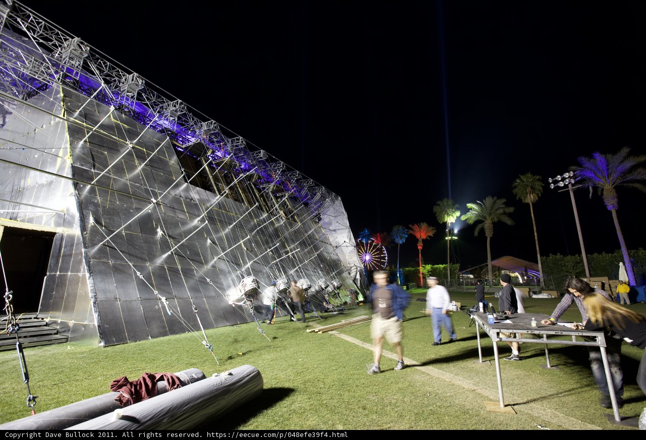 Nighttime Gathering at Coachella