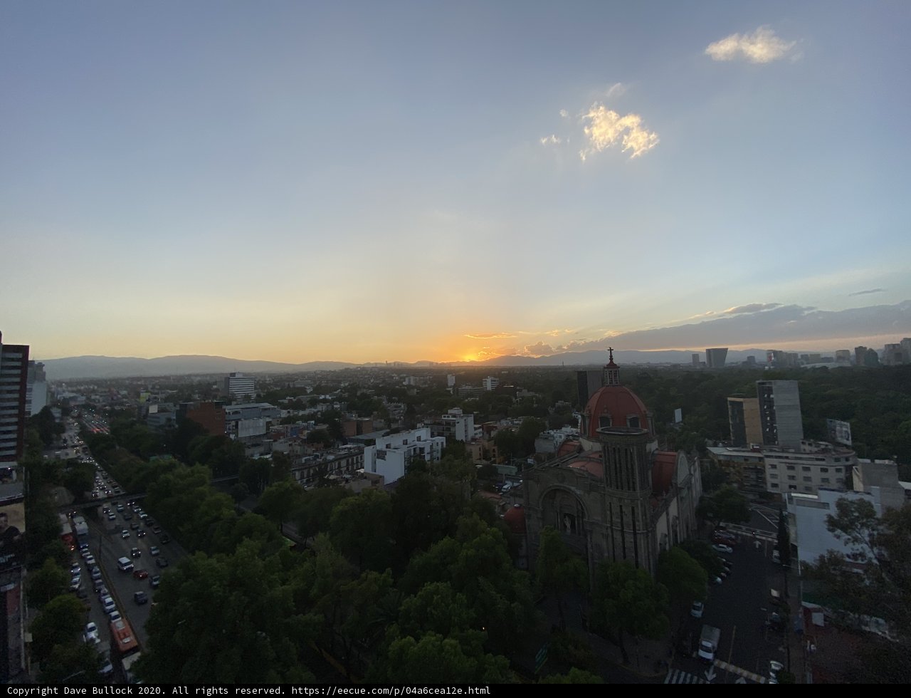 Majestic Sunset on Mexico's Metropolis