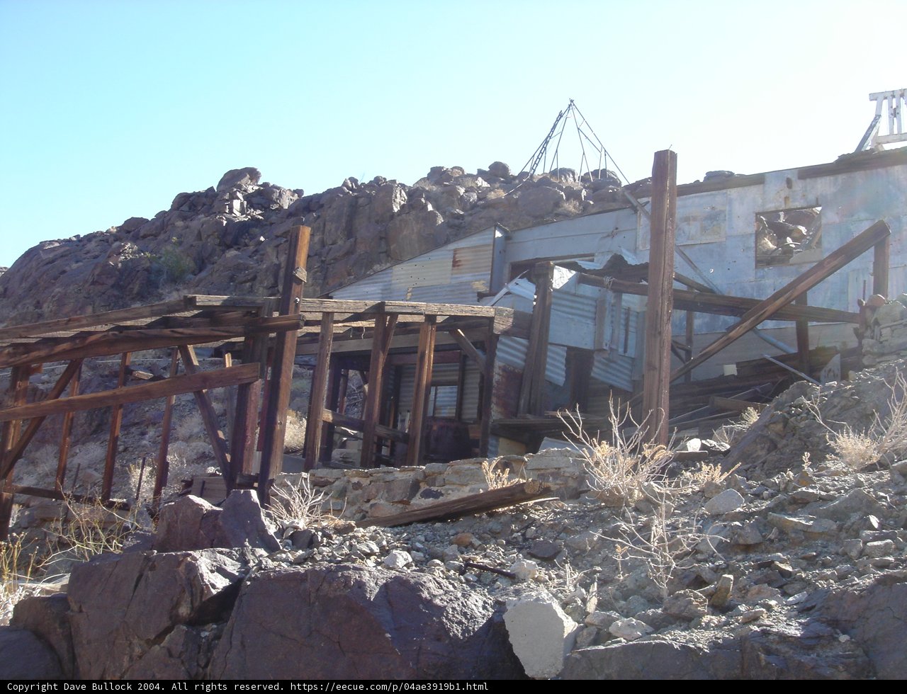 The Rustic Rubble Building in the Rocky Shelter