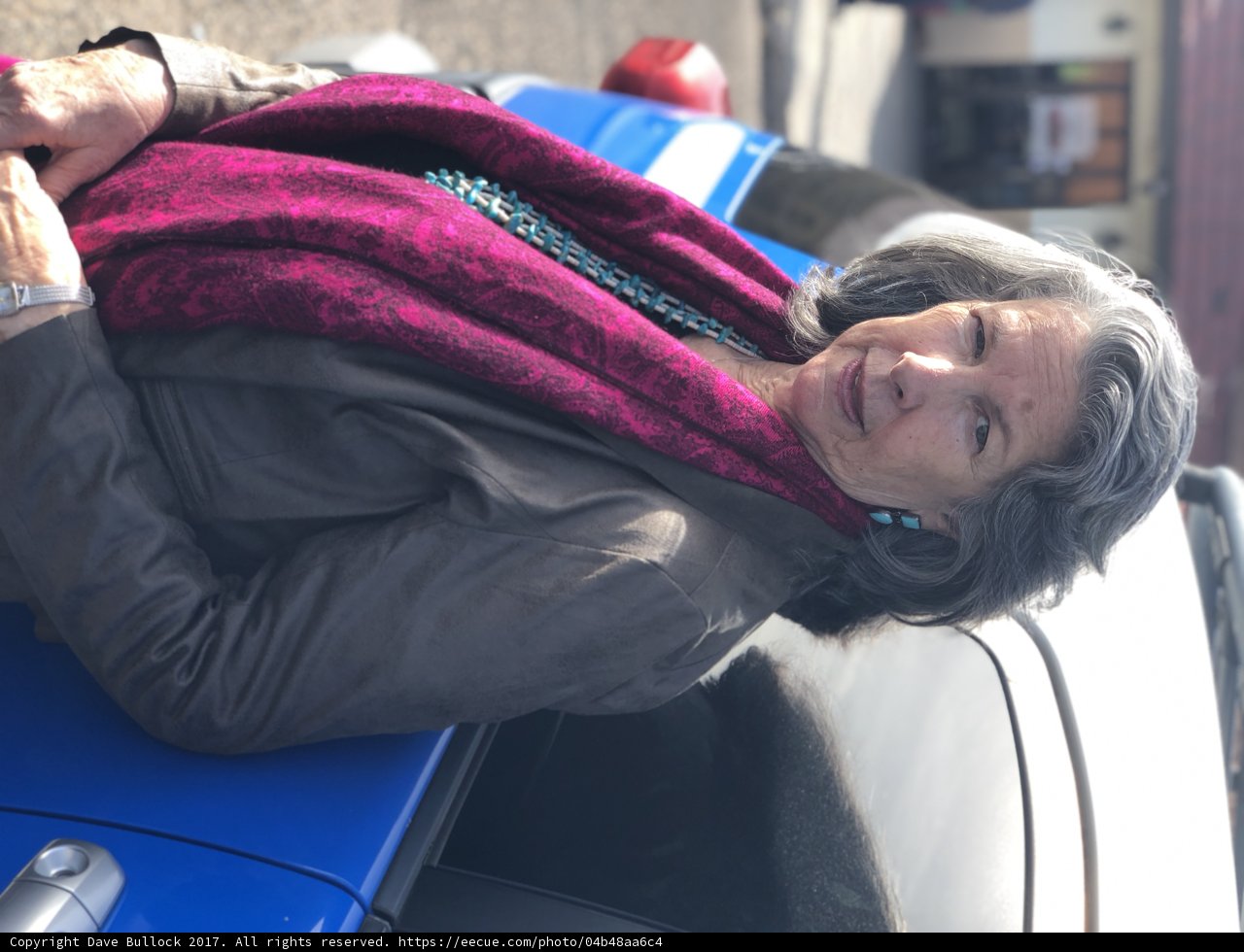 Gray Haired Woman in Winter Gear