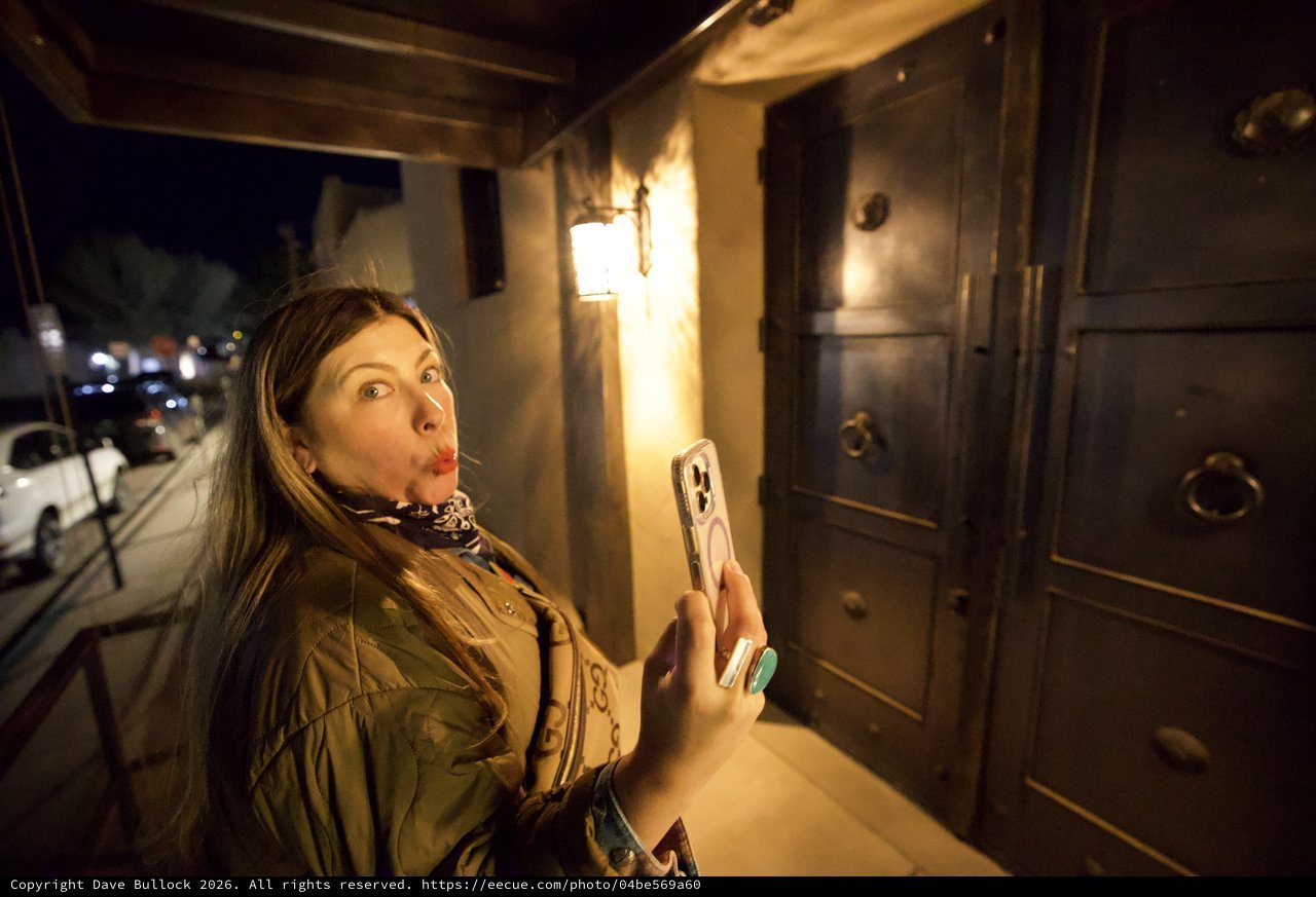 Late Night Selfie on Historic Santa Fe Porch
