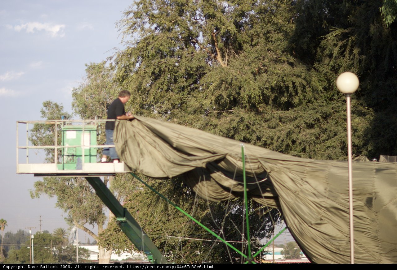 Constructing a Shelter in Cloudy Weather