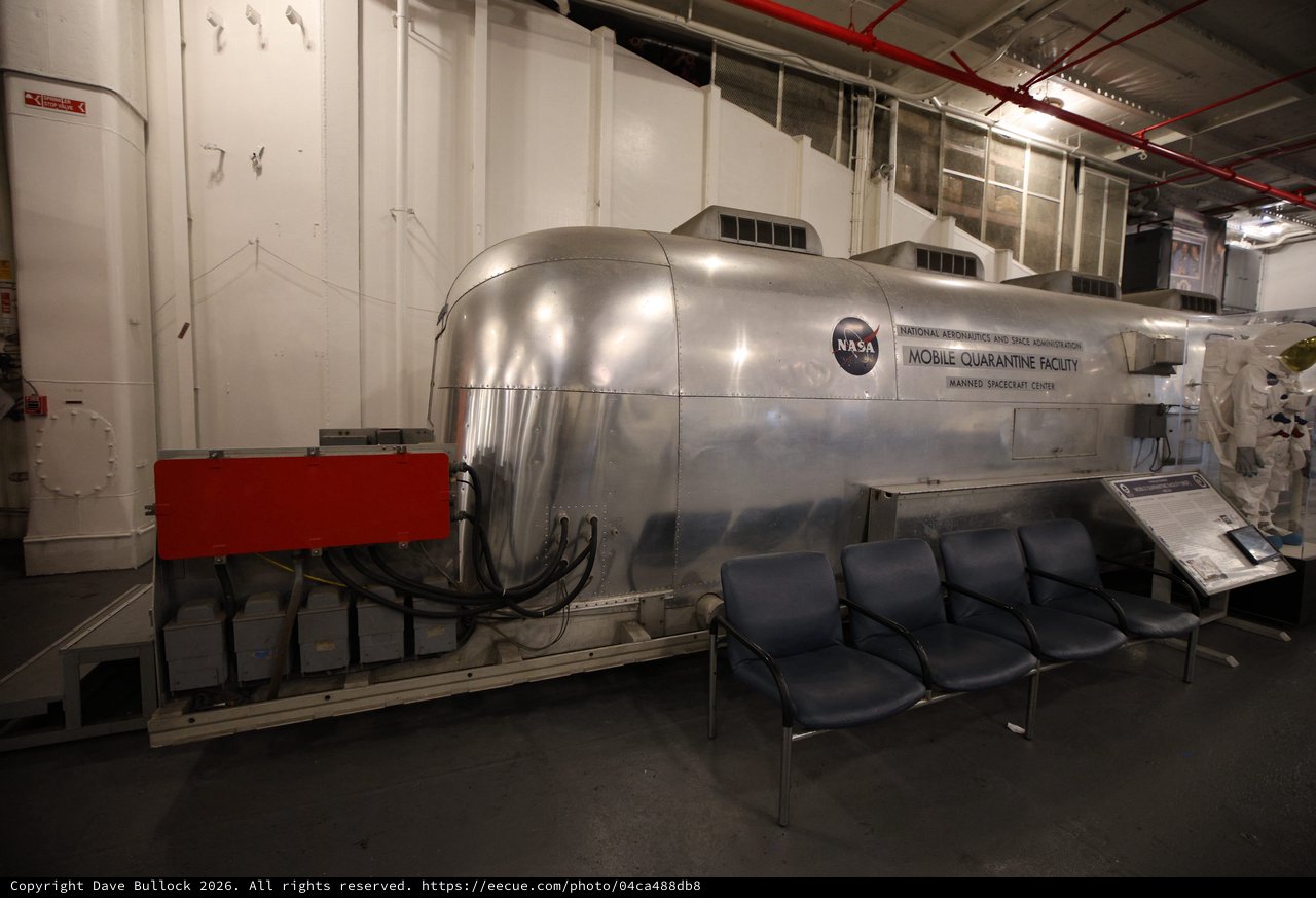 NASA Mobile Quarantine Facility at USS Hornet Museum