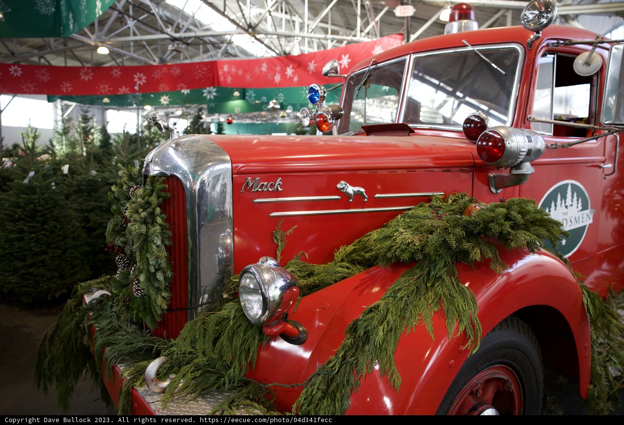 Vintage Fire Truck Holiday Spectacle