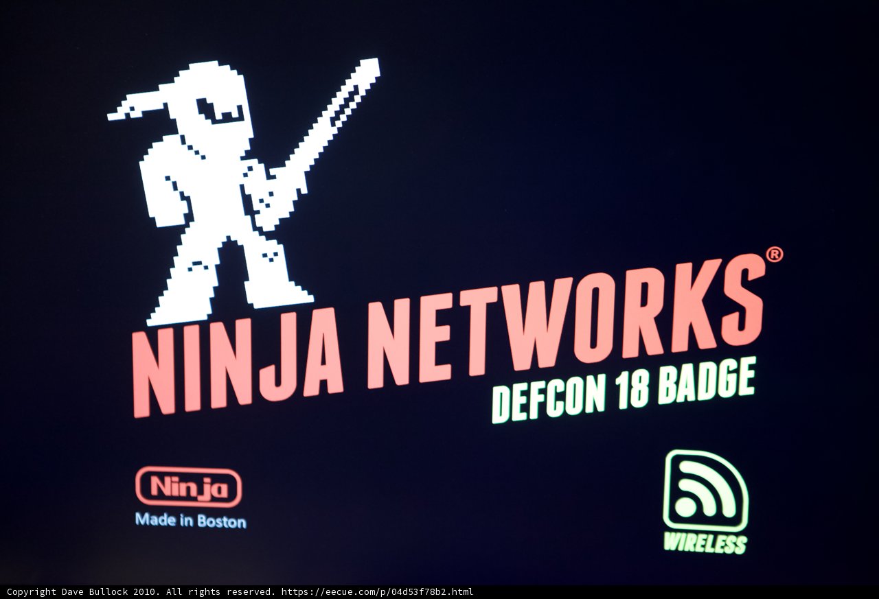 Ninja Networks Logo Shines on Black