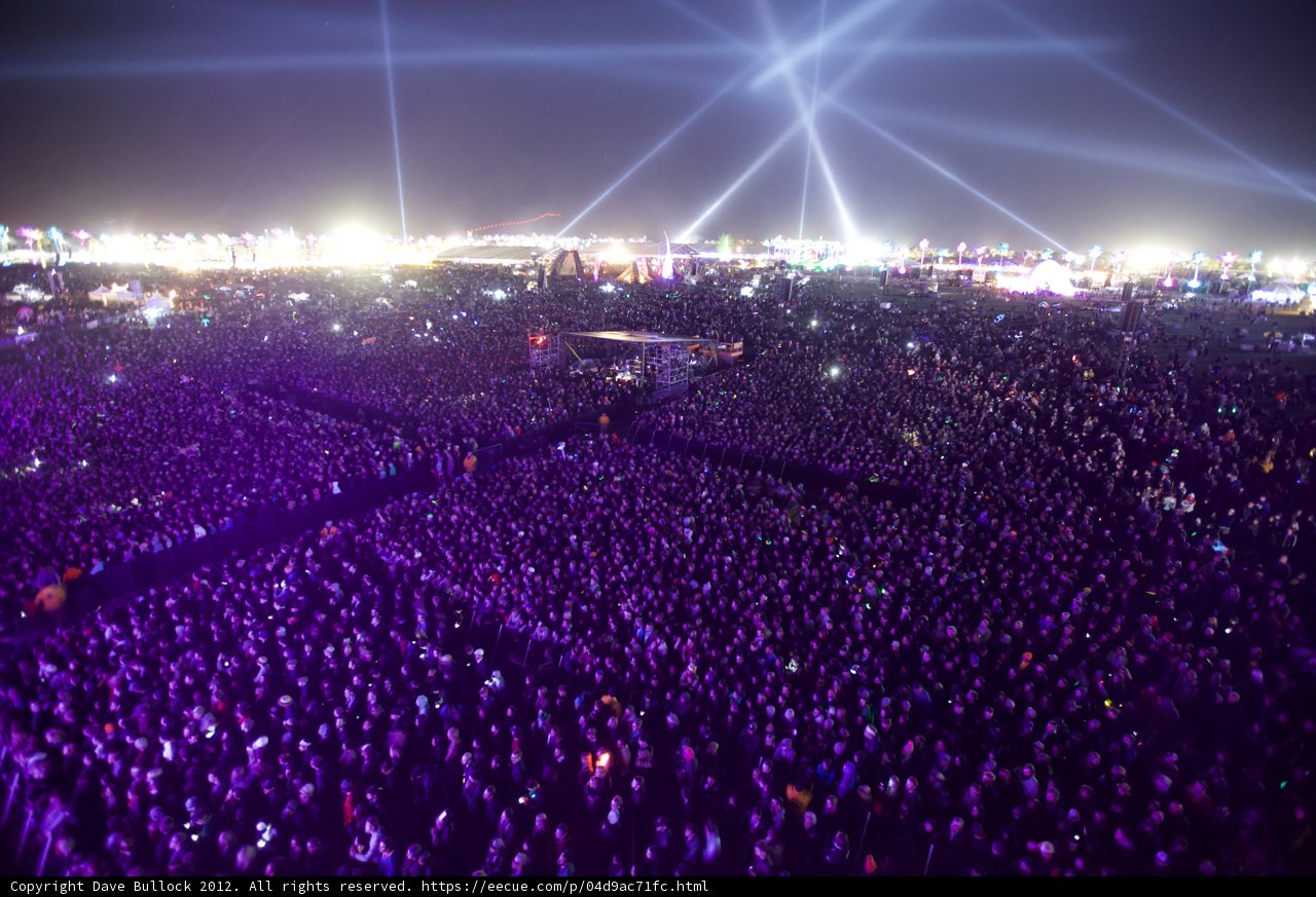 Epic Crowd at Coachella Music Festival