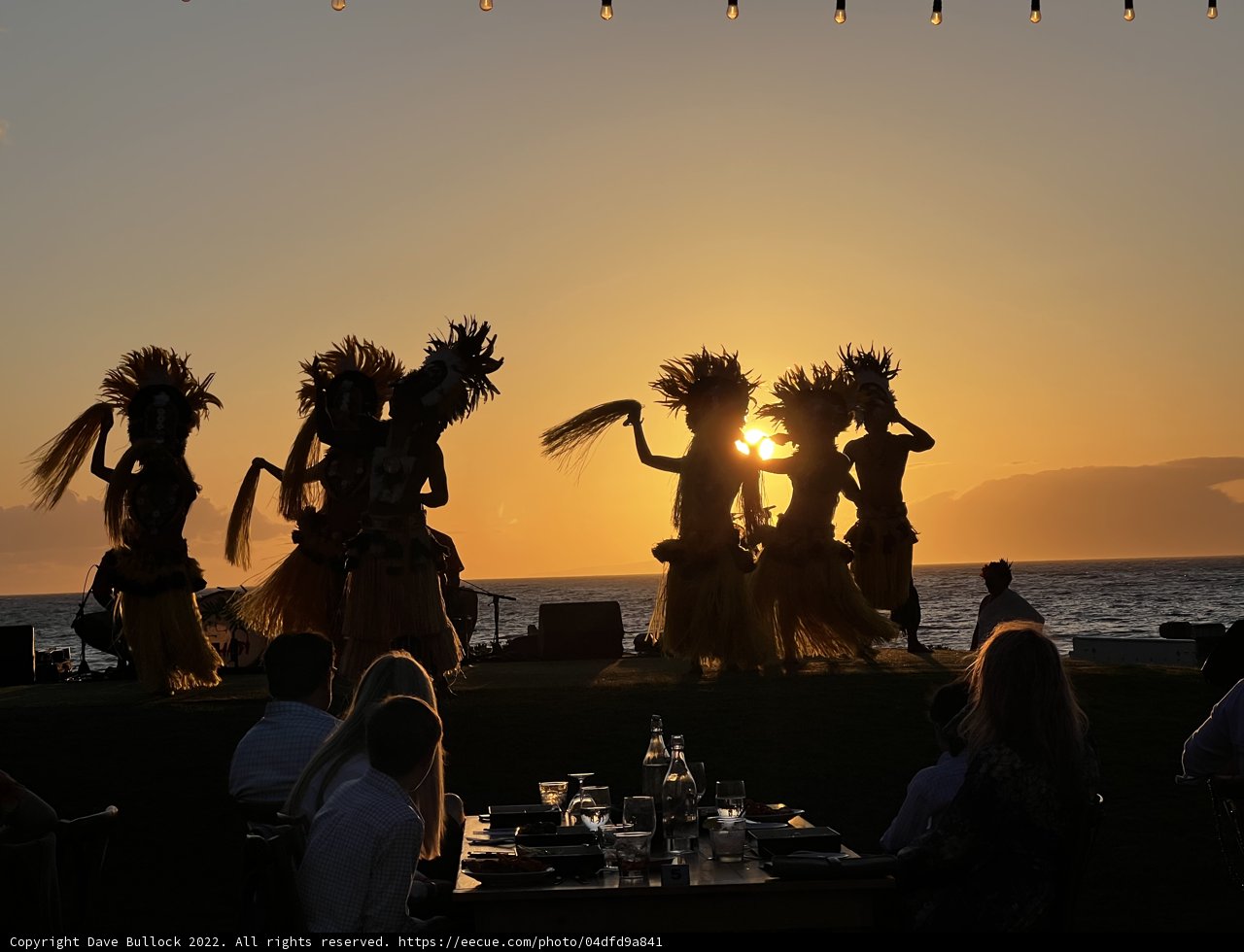 Sunset Hula Performance by the Beach
