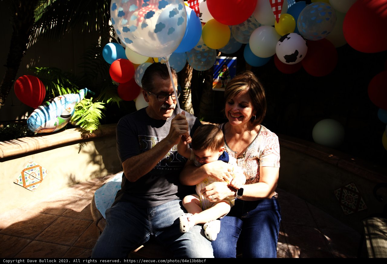 A Family Moment at Wesley's First Birthday