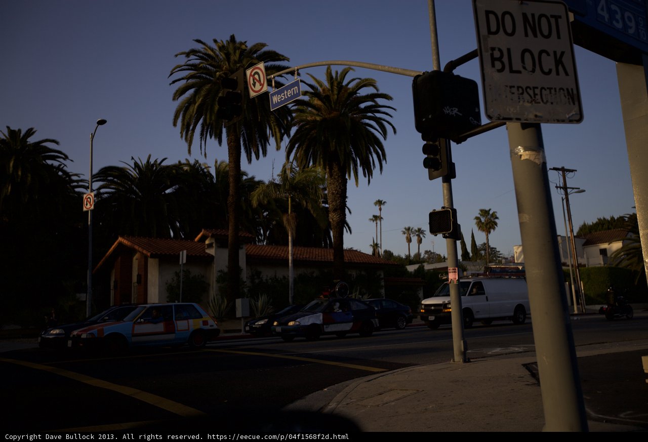 Do Not Block Sign on Busy Intersection