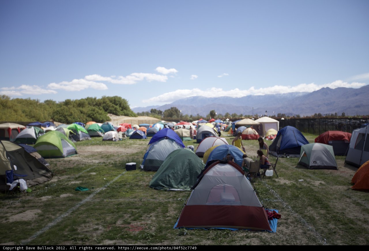 A Sea of Tents in the Coachella Valley