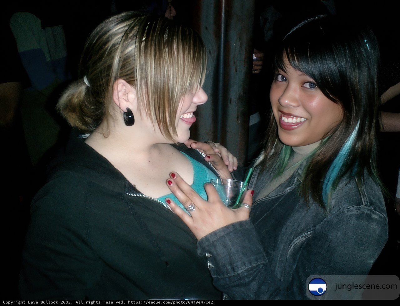 Two Women Share A Happy Moment