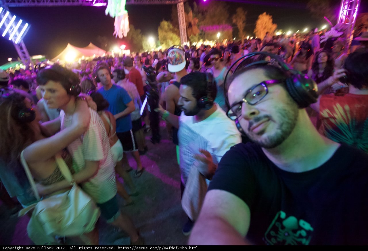 Nighttime Selfie at Coachella Music Festival 2012