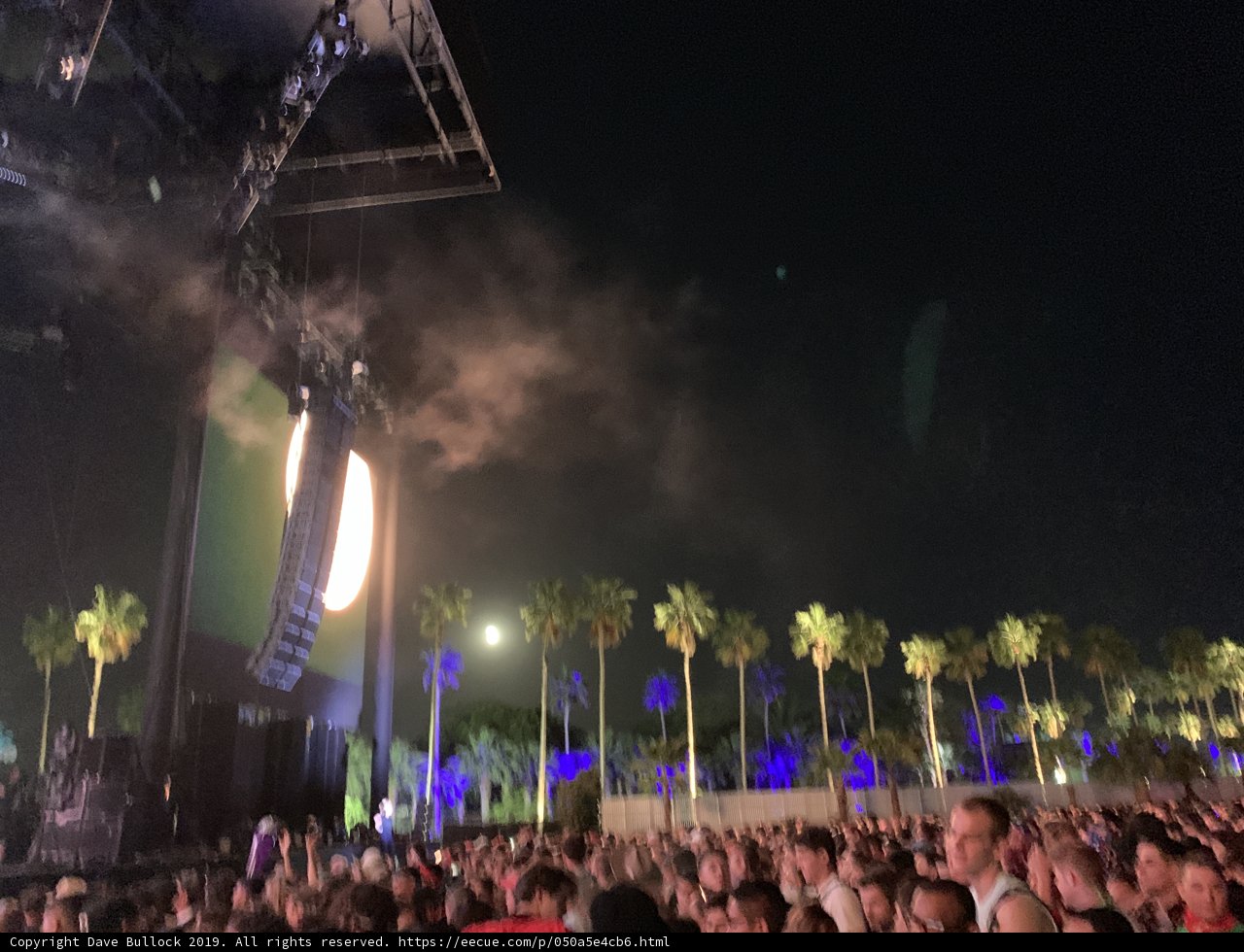 Night-time concert excitement