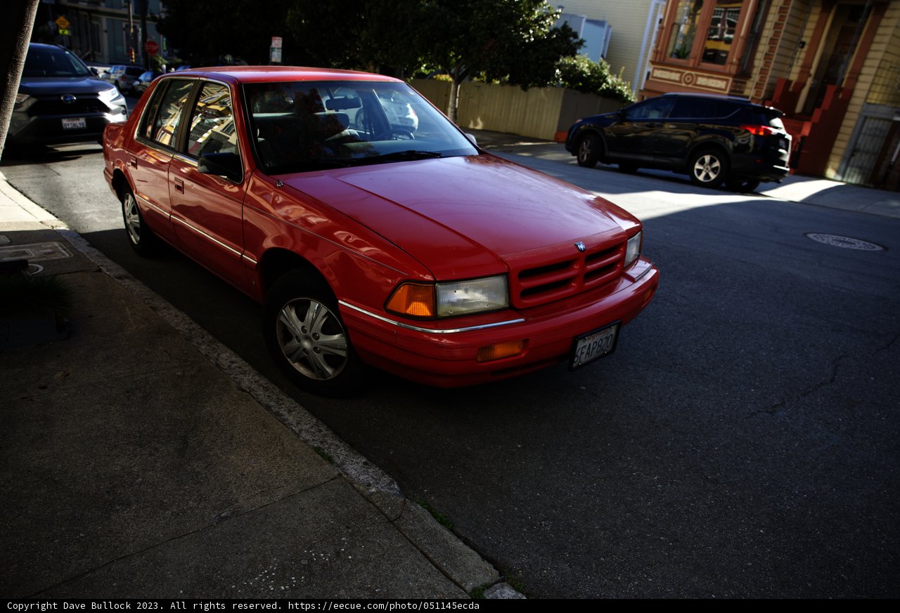 Scarlet Speedster at Alamo Square