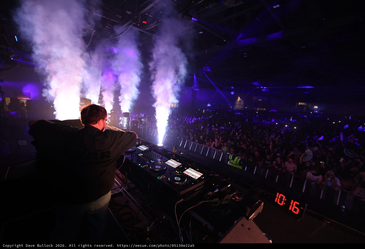 DJ Ignites Crowd with Pyrotechnic Spectacle at Wobbleland