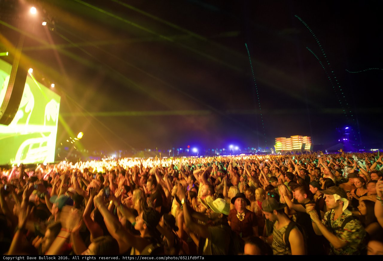 High Energy Crowd at Rock Concert