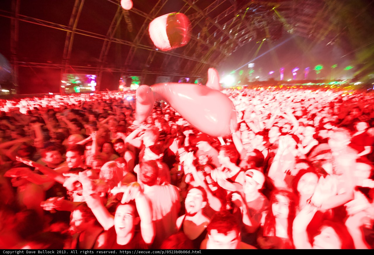 Night Club Crowd at Coachella