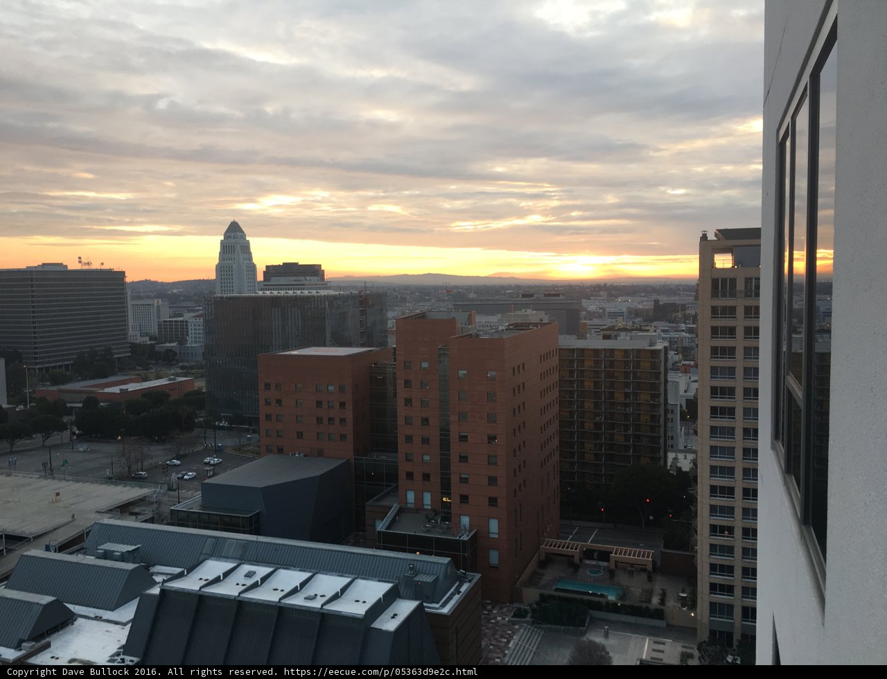 The Urban Skyline at Sunset