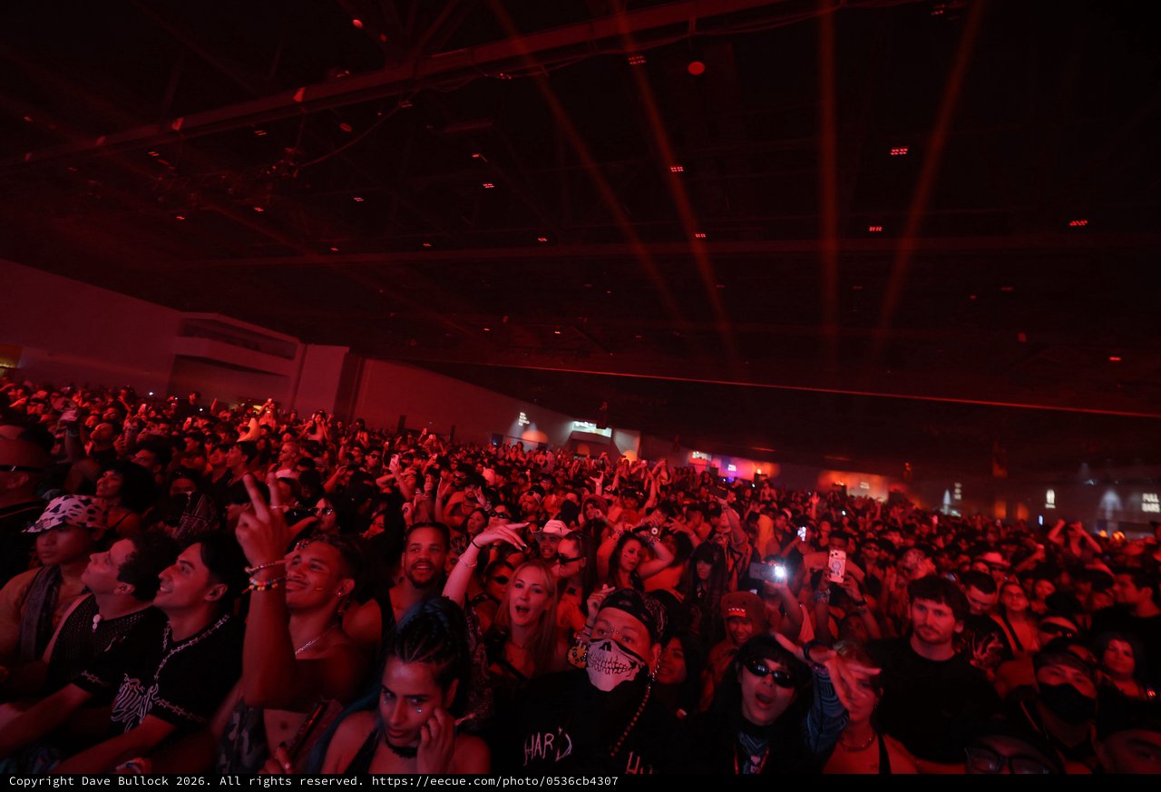 Massive Crowd Surges Under Red Lights at Wobbleland