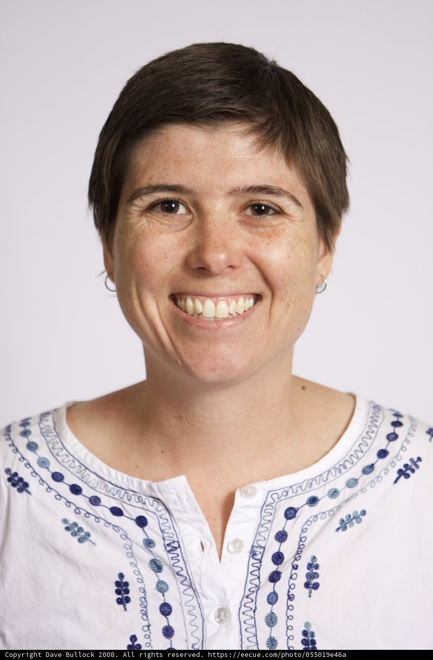 White Shirt, Short Hair and a Smile