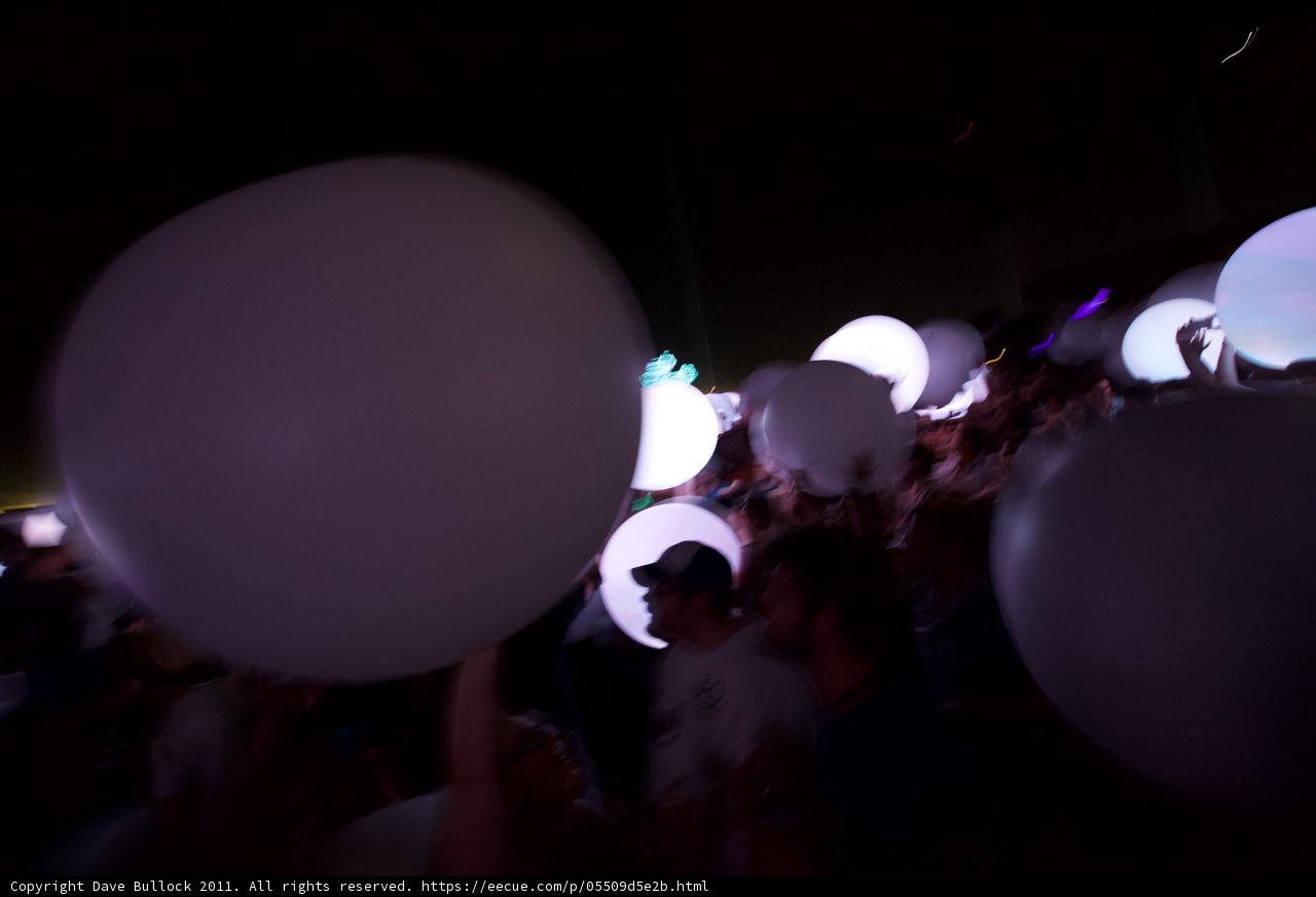 White Balloon Sphere Overwhelms Coachella Crowd