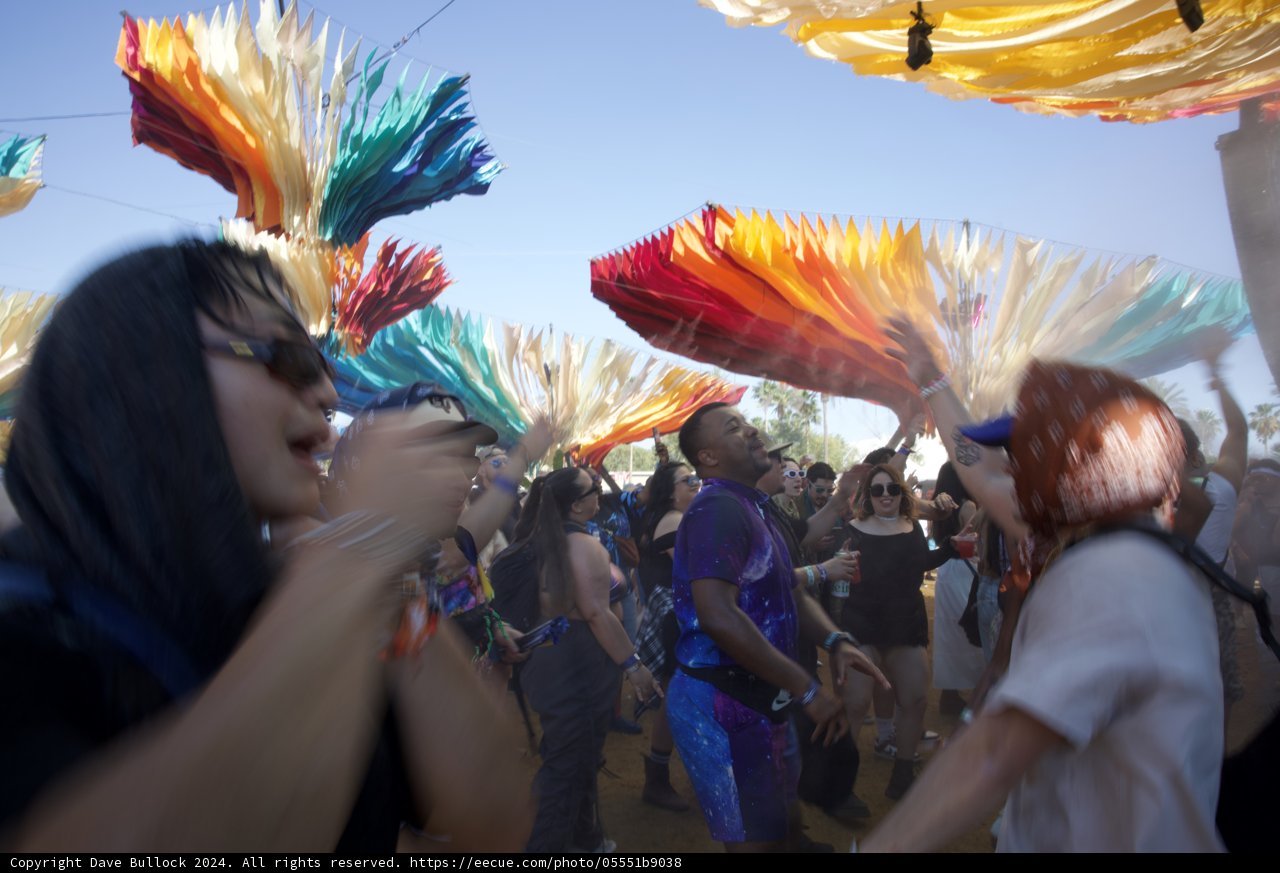 Colors in Motion: Joy at Coachella 2024