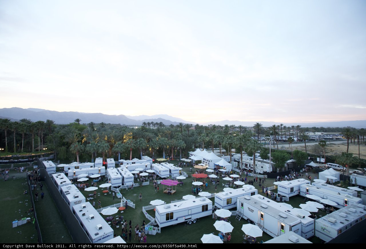 Sunset at Coachella Campground