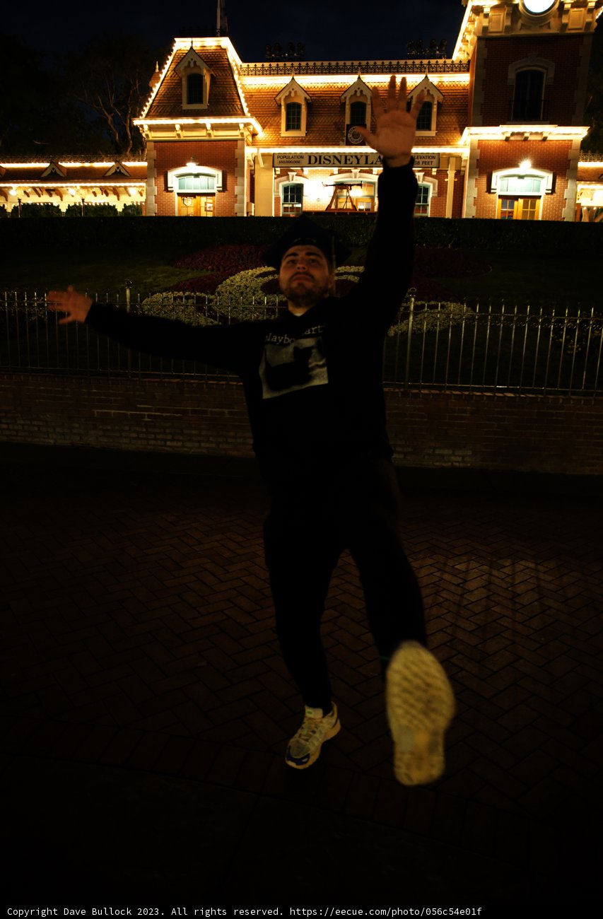 Gravity-Defying Leap at Disneyland