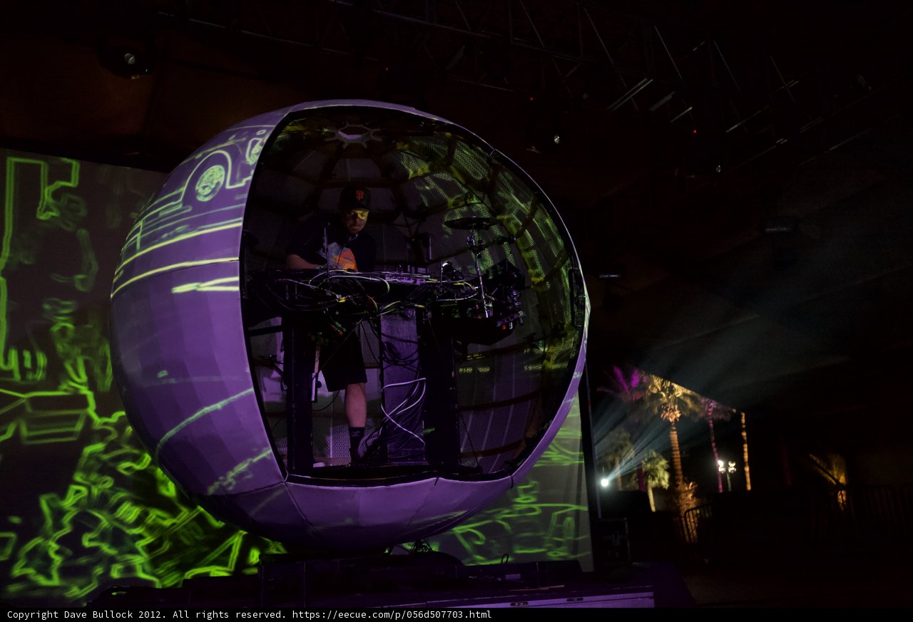 DJ Shadow at Coachella with Purple Ball