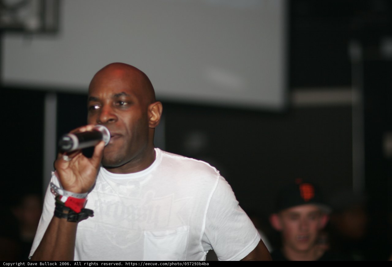 MC Q takes the stage