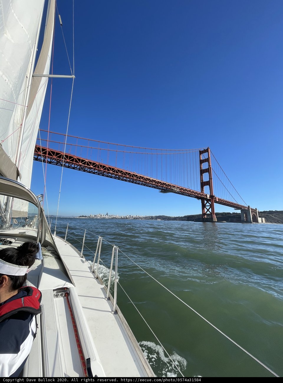 Sailing under the Golden Gate