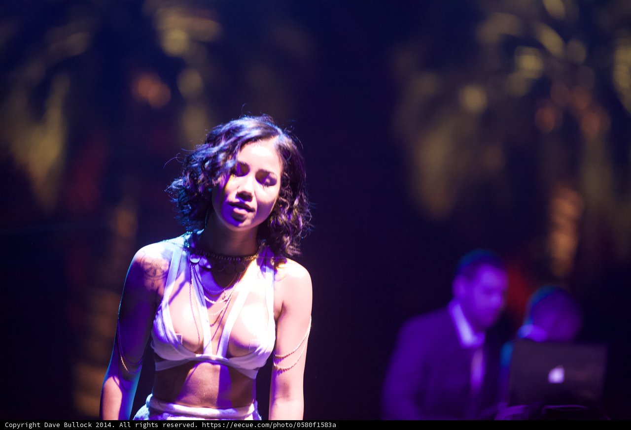 Jhené Aiko Rocks the Stage in a Bikini Top