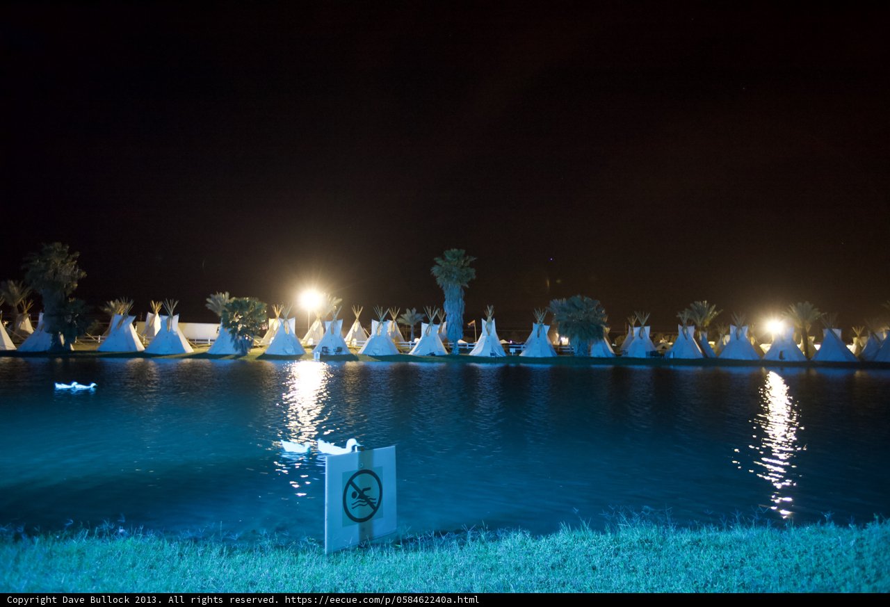 The Night Resort by the Lake