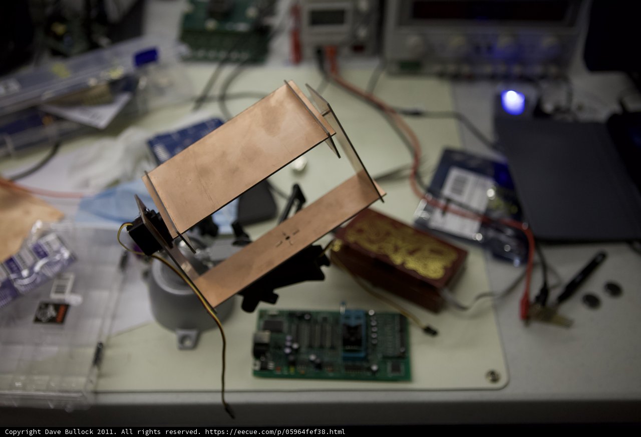 Electronic Device on Sleek Wooden Table
