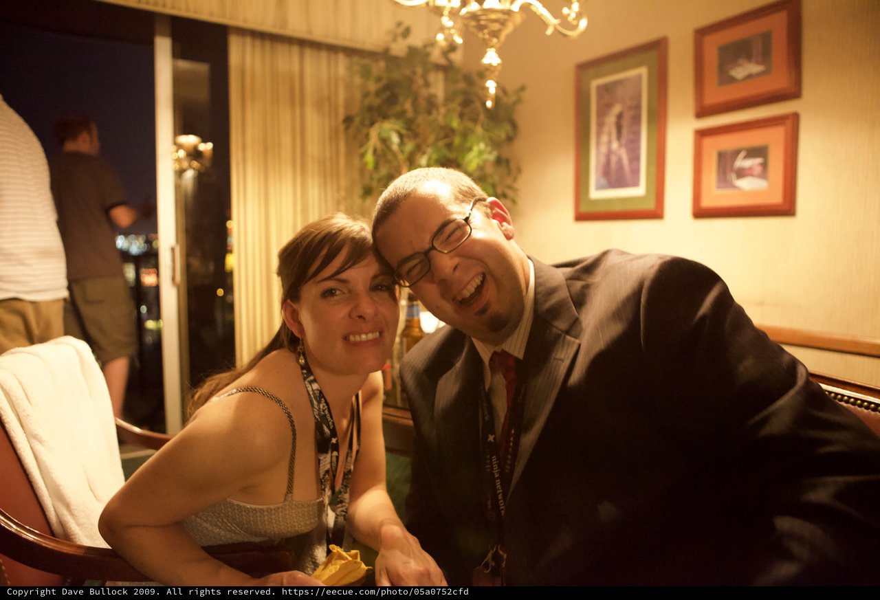 Dave and Penelope Laughing Together at DEF CON 17