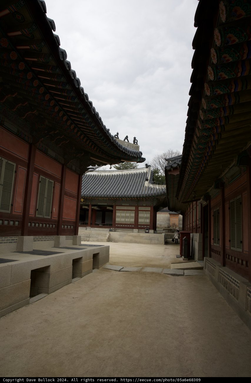 Majestic Courtyard of Traditional Korean Architecture