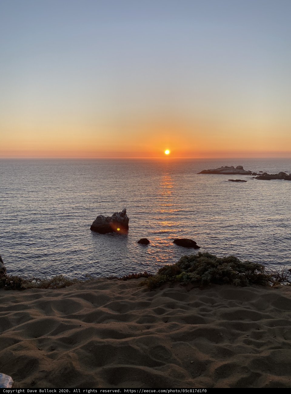 A Breathtaking Sunset Over the Pacific Ocean