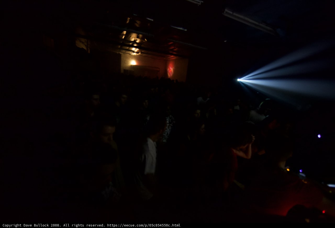 Nightclub Crowd Lit Up
