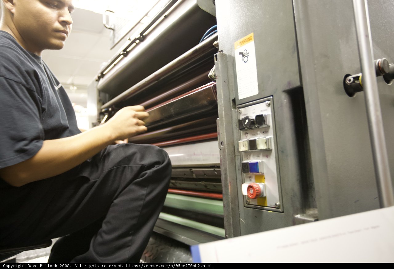 Operating the Printing Machine