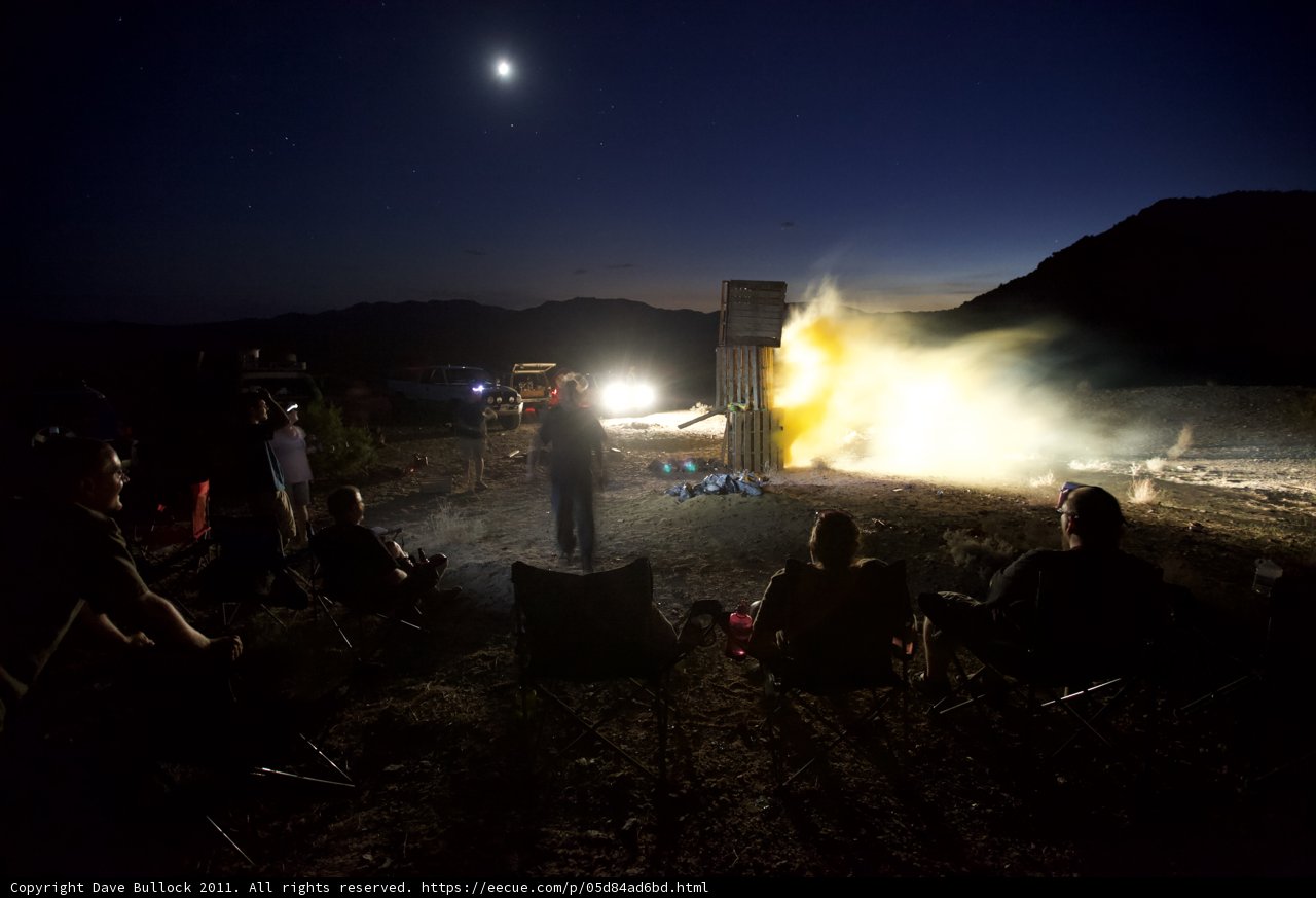 Rocket Launch in the Desert