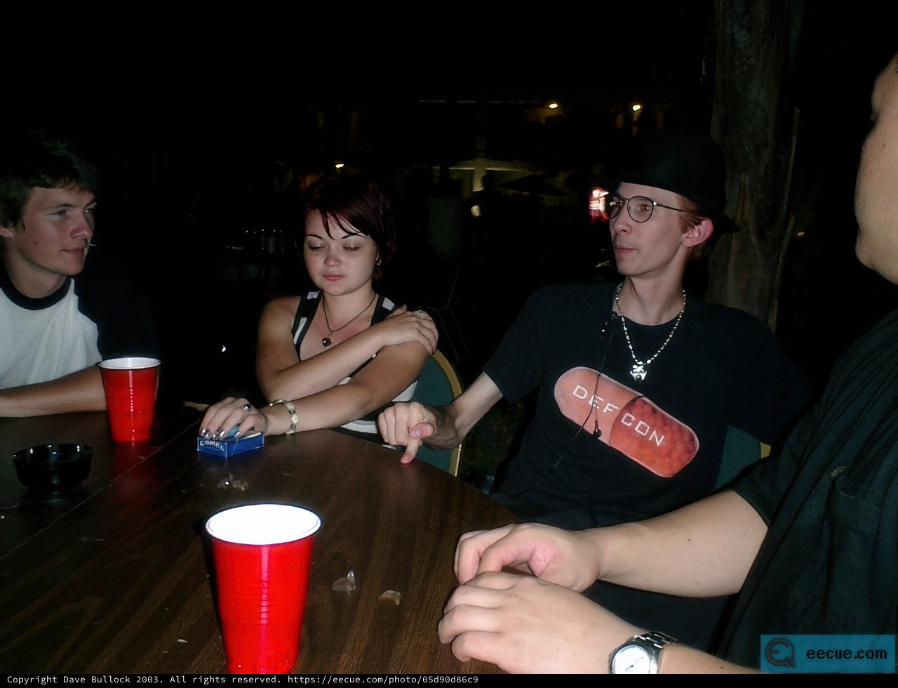 Red Cups and Wristwatches at the Pub